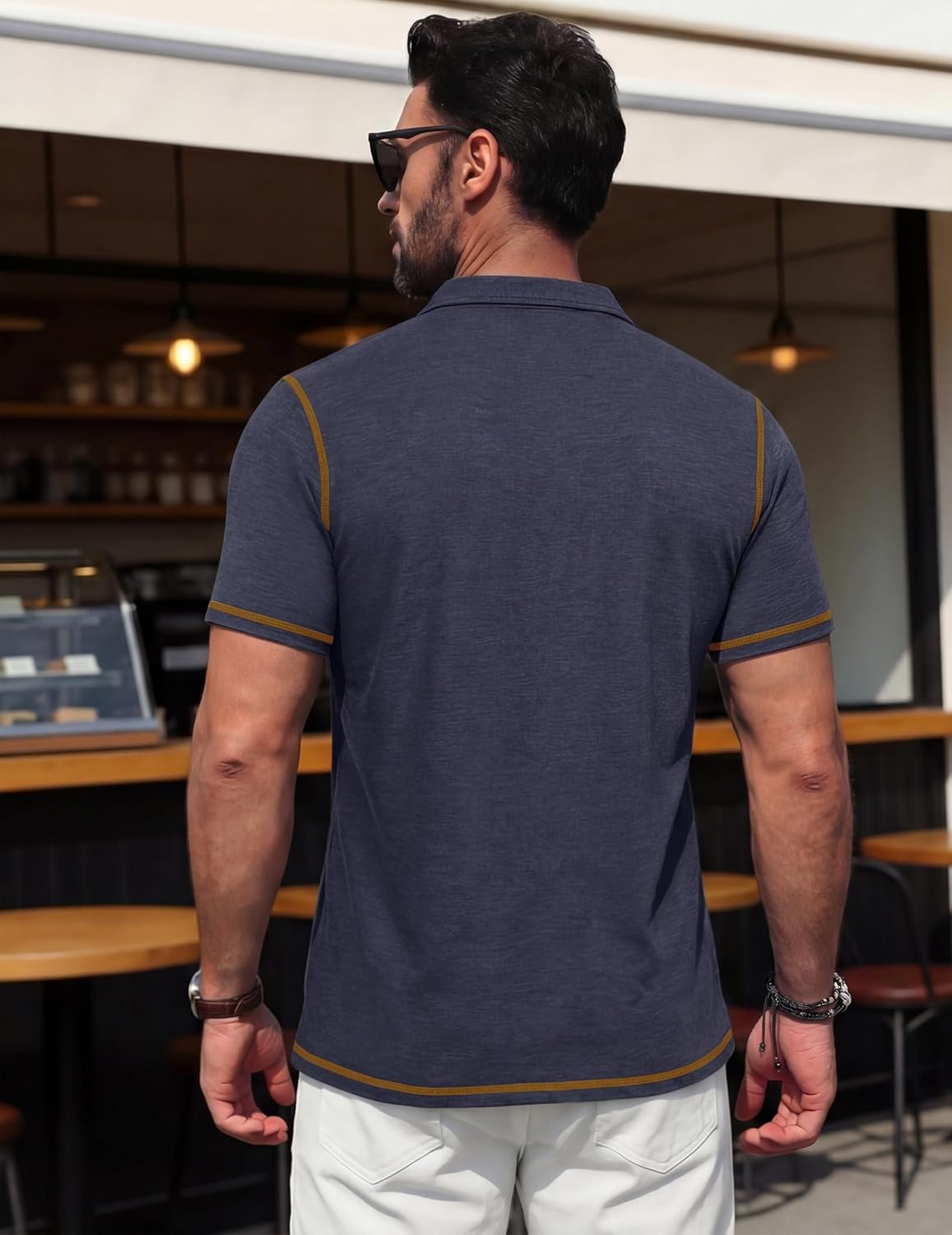 Vianney Polo Uomo – Polo Leggero Cotone, Poche & Style Casual Chic Estate