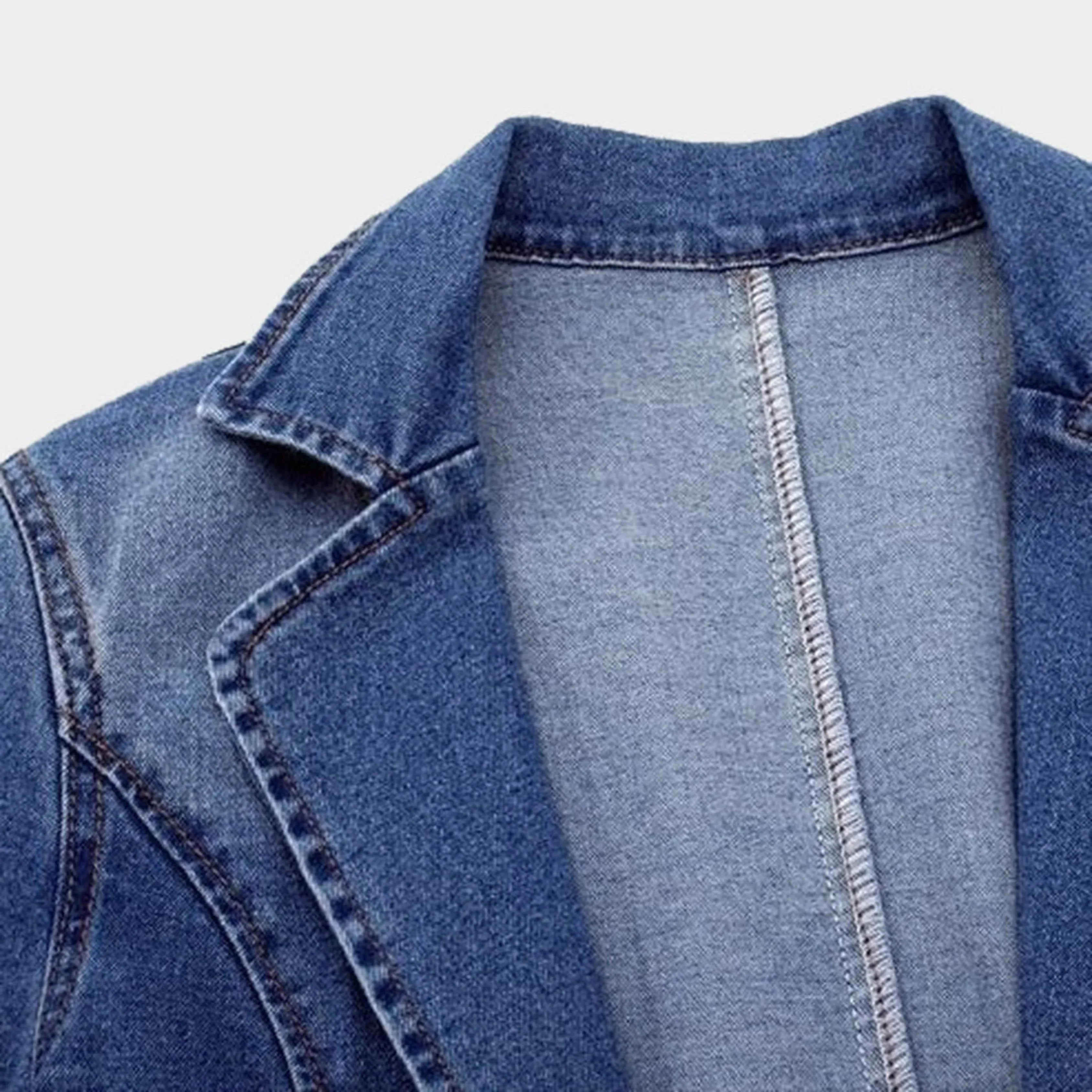 Magdalena Blazer Donna – Blazer in Denim Moderne Elegante & Polyvalent per Toutes Occasions