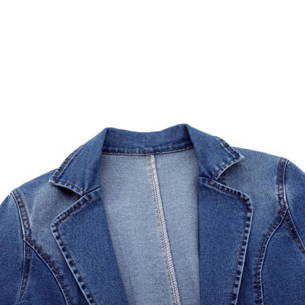 Magdalena Blazer Donna – Blazer in Denim Moderne Elegante & Polyvalent per Toutes Occasions