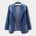 Magdalena Blazer Donna – Blazer in Denim Moderne Elegante & Polyvalent per Toutes Occasions