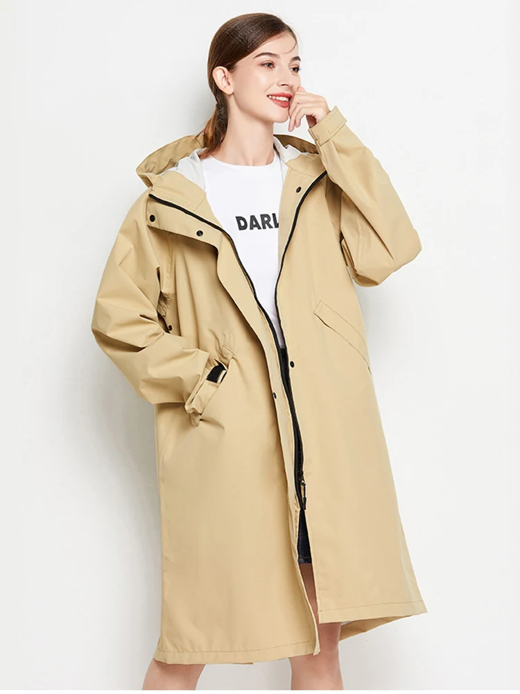 Malia Giacca Donna Imperméable – Leggera Linea-Vent con Capuche Regolabile & Tasche Pratiques