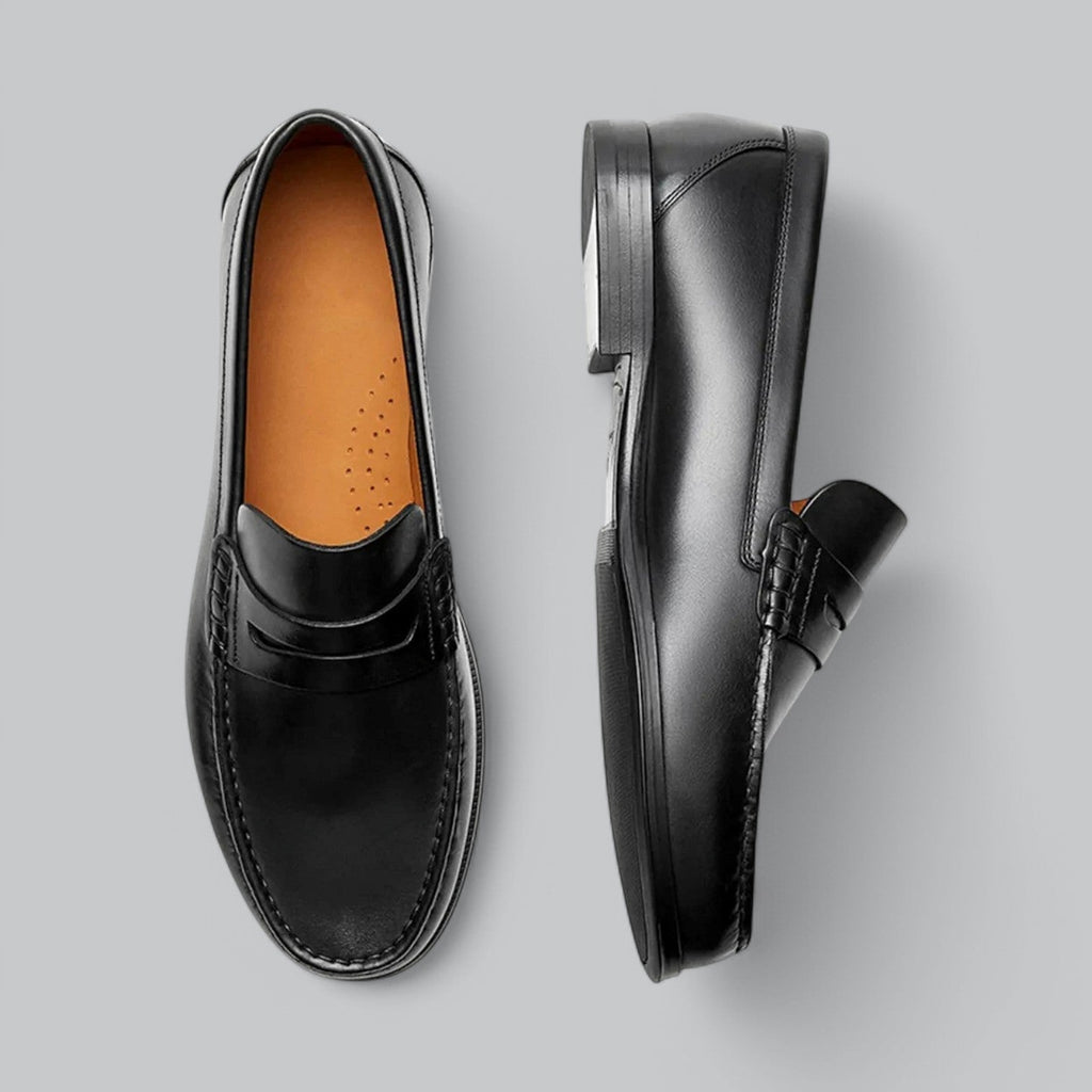 Joel Mocassins Uomo in Cuir – Scarpe Habillées Sans Lacets con Semelle in Caoutchouc per Tenues Décontractées & Formelles