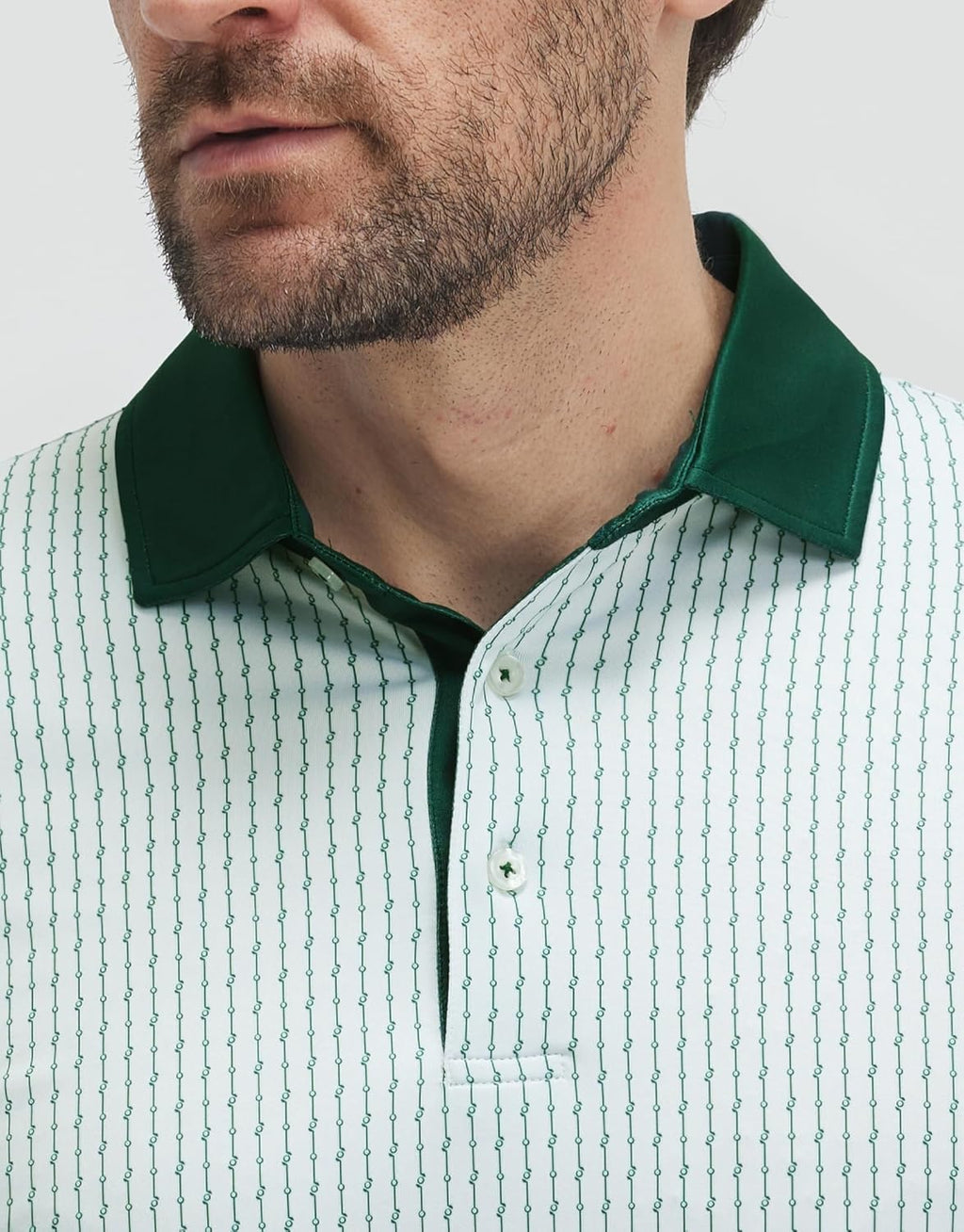 Victor Polo Uomo – Polo Golf Stampa, Respirant UPF30+ & Séchage Rapide