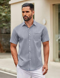 Harold Camicia Uomo – Camicia Maniche Corte, Style Casual Chic & Comfort Estate