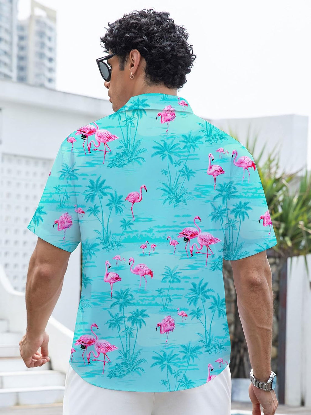 Kai Camicia Hawaïenne Uomo – Camicia Tropicale Estate, Motif Floral & Leggero