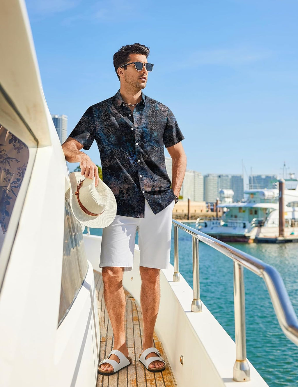 Marvin Camicia Hawaïenne Uomo – Camicia Tropicale Estate, Style Rétro & Leggero