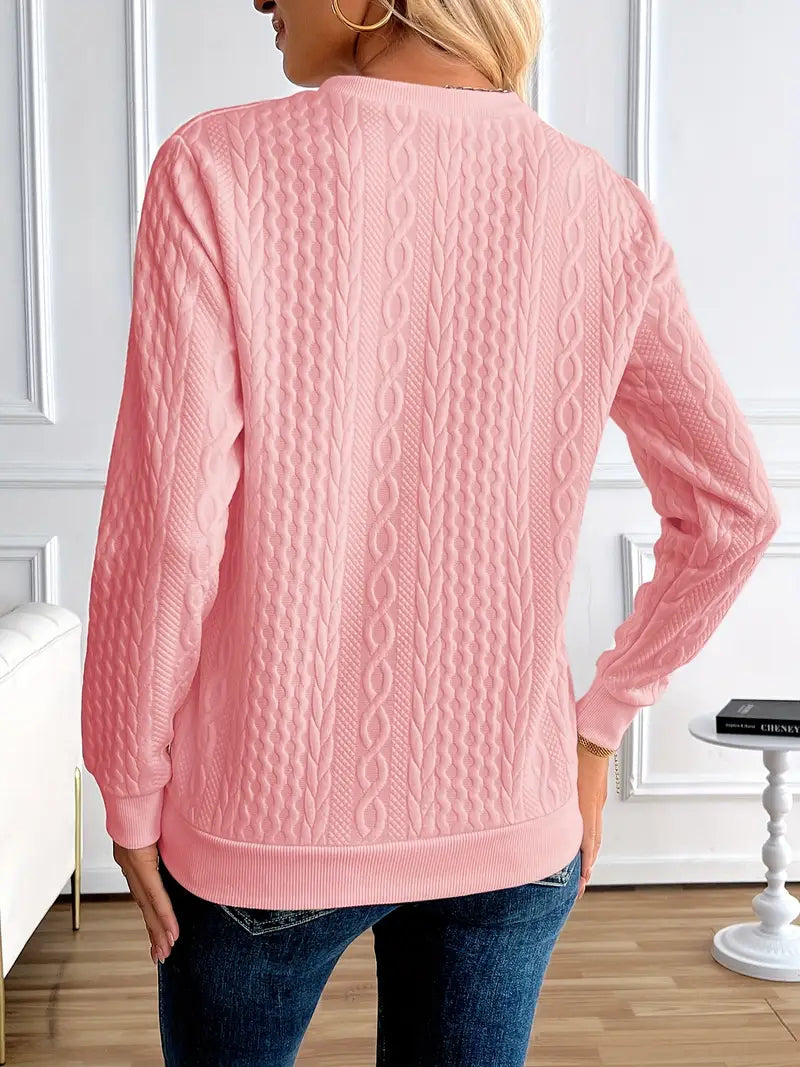 Margaux Sweat Donna Inverno – Maglione Zippé Confortevole in Maglia con Design Elegante