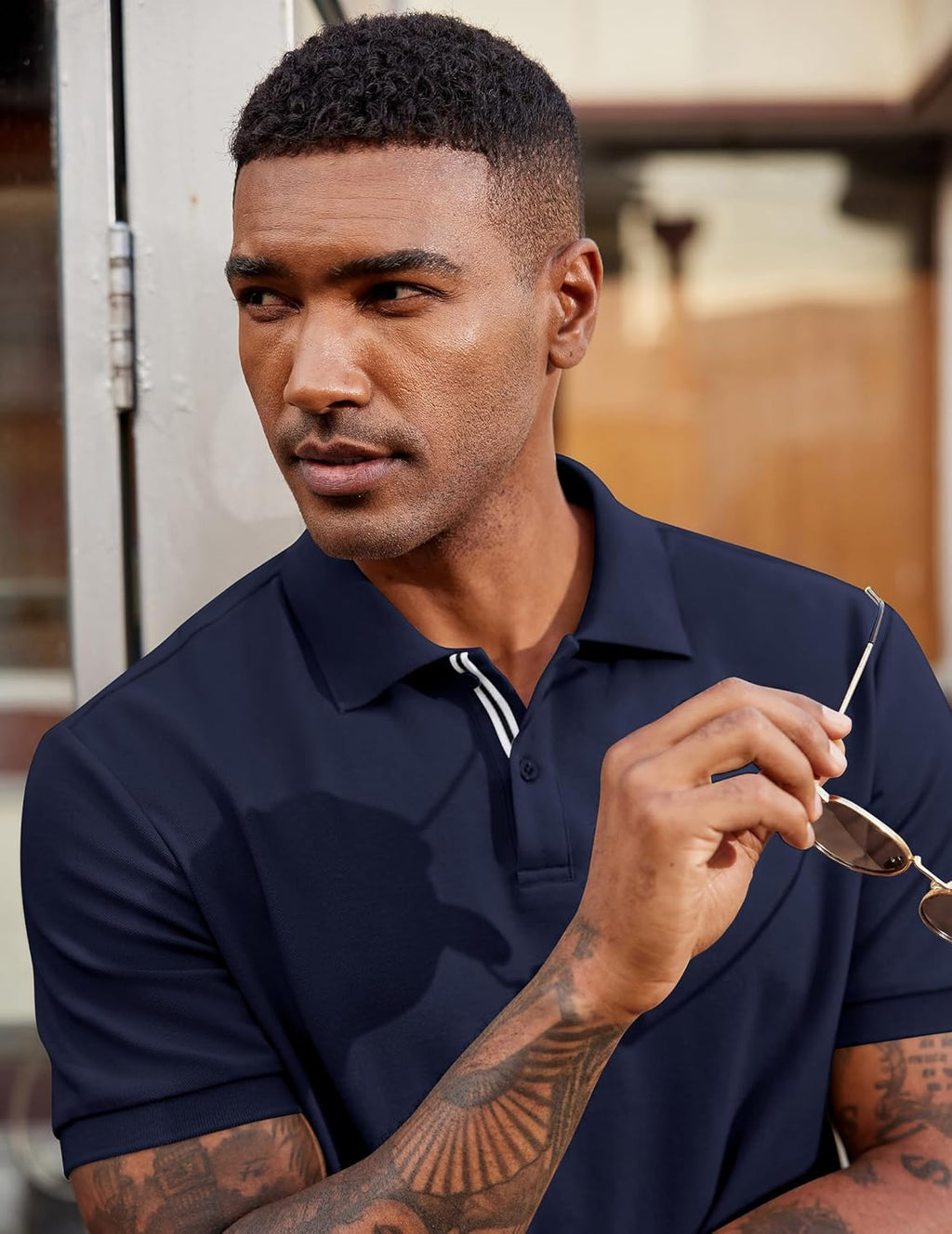 Luke Polo Uomo – Polo Cotone Piqué Maniche Corte, Style Casual & Golf Elegante