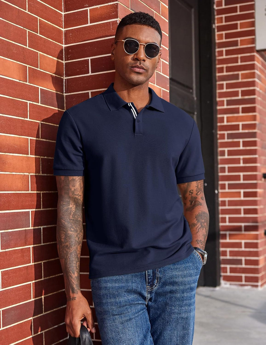 Victorio Polo Uomo – Polo Cotone Piqué, Leggero & Style Casual Chic Estate