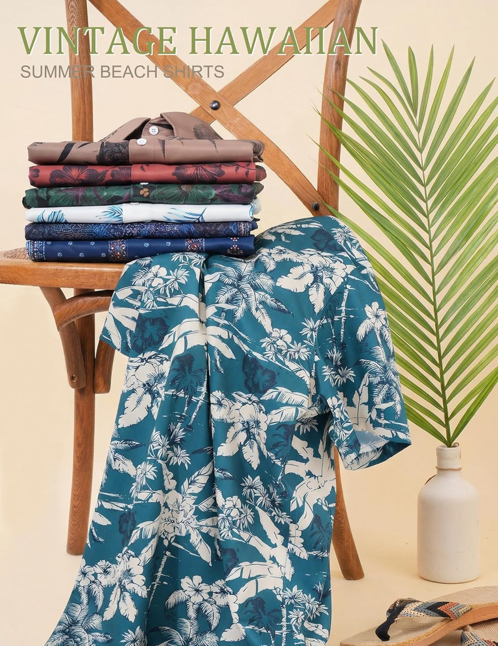 Marvin Camicia Hawaïenne Uomo – Camicia Tropicale Estate, Style Rétro & Leggero