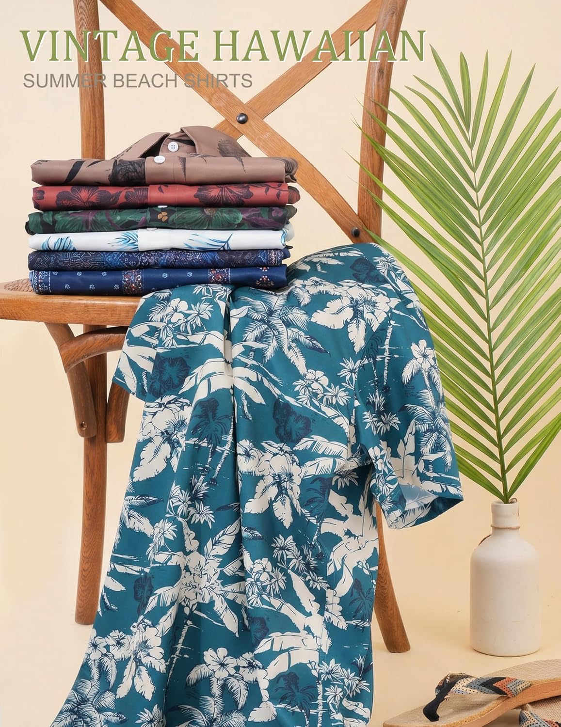 Marvin Camicia Hawaïenne Uomo – Camicia Tropicale Estate, Style Rétro & Leggero