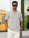 Leonardo T-Shirt Uomo – T-Shirt Cotone Morbido con Poche, Respirant & Casual Estate