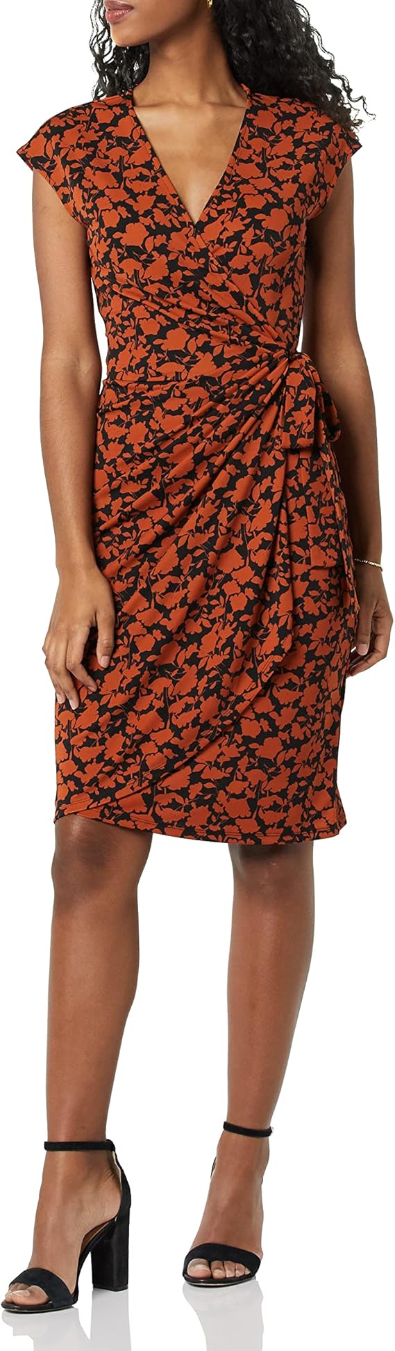 Rori Abito Portefeuille Donna – Scollo a V, Linea Ajustée & Jersey Cotone Comfort Elegante