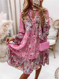 Pascale Abito Bohémien Donna – Maxi Leggera con Stampa floral intemporel & Linea flatteuse