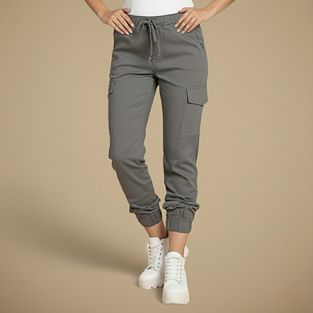 Kate Pantalone Cargo Jogging Donna – Jogger Streetwear a Vita Elastica e Tasche