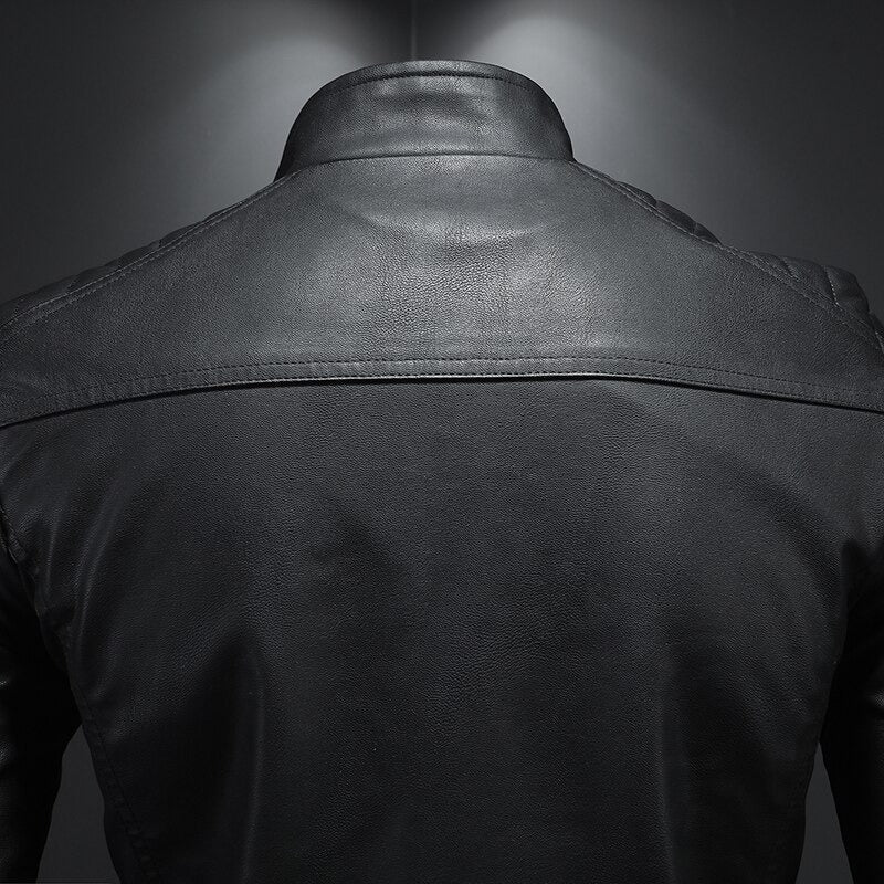 Lance Giacca Uomo in Cuir – Elegante, Confortevole con Linea Régulière & Fermeture Éclair