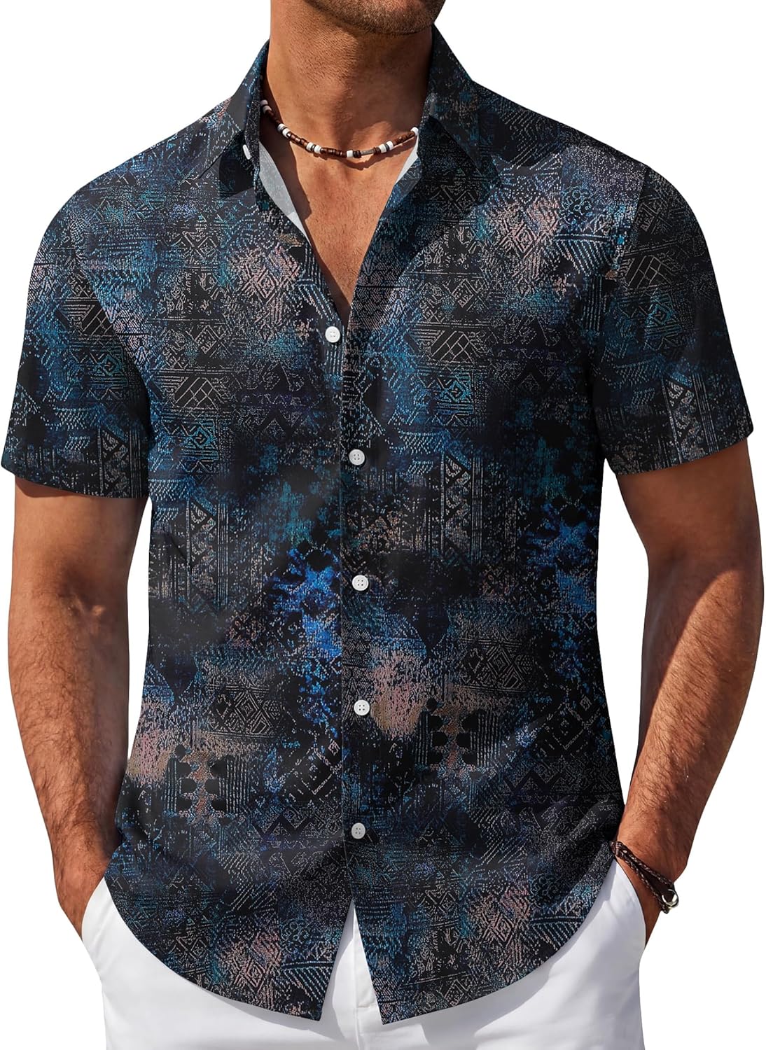 Marvin Camicia Hawaïenne Uomo – Camicia Tropicale Estate, Style Rétro & Leggero