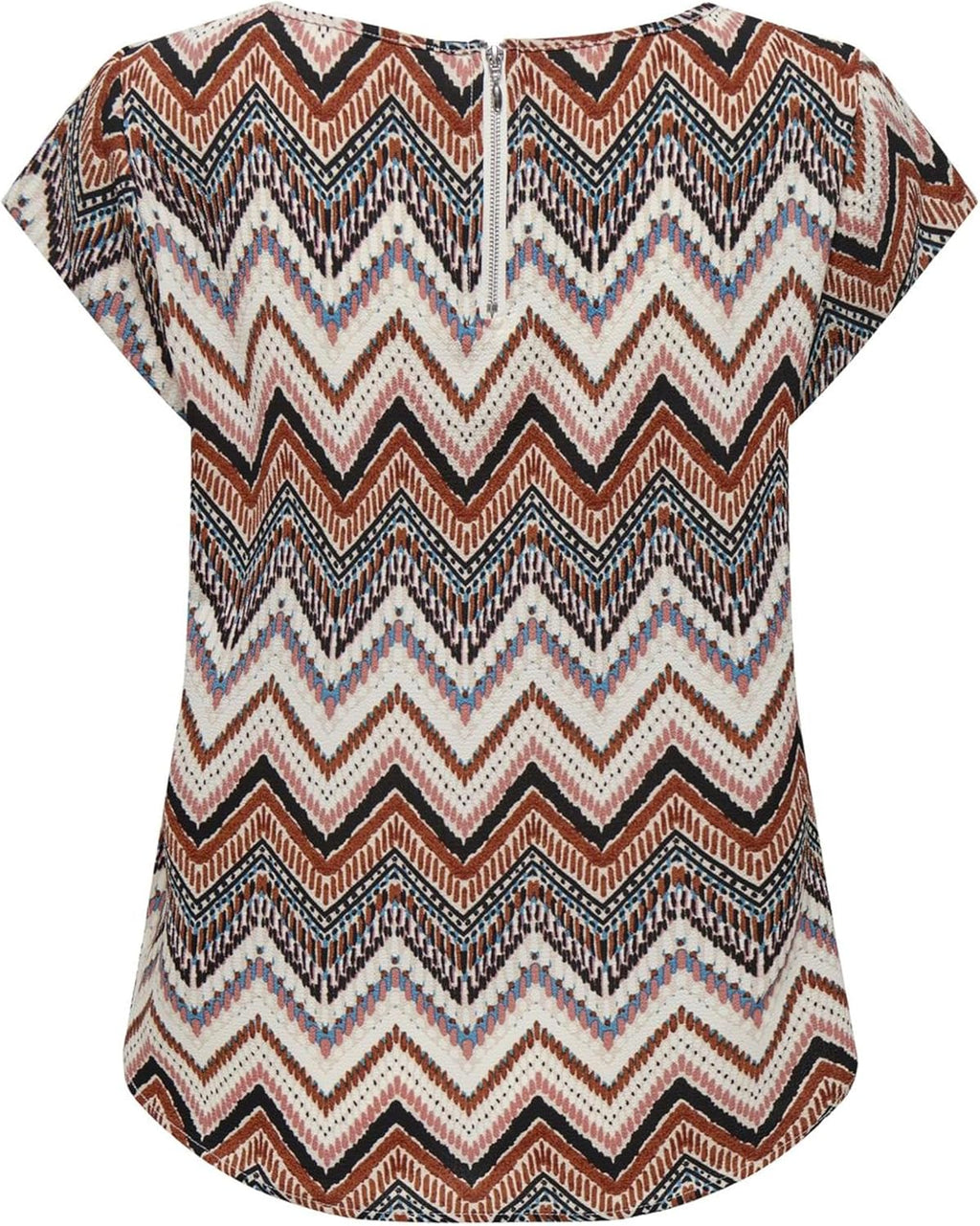 Jemma Blusa Donna Maniche Corte – Linea Fluida, Dos Zippé, Top Elegante Estate