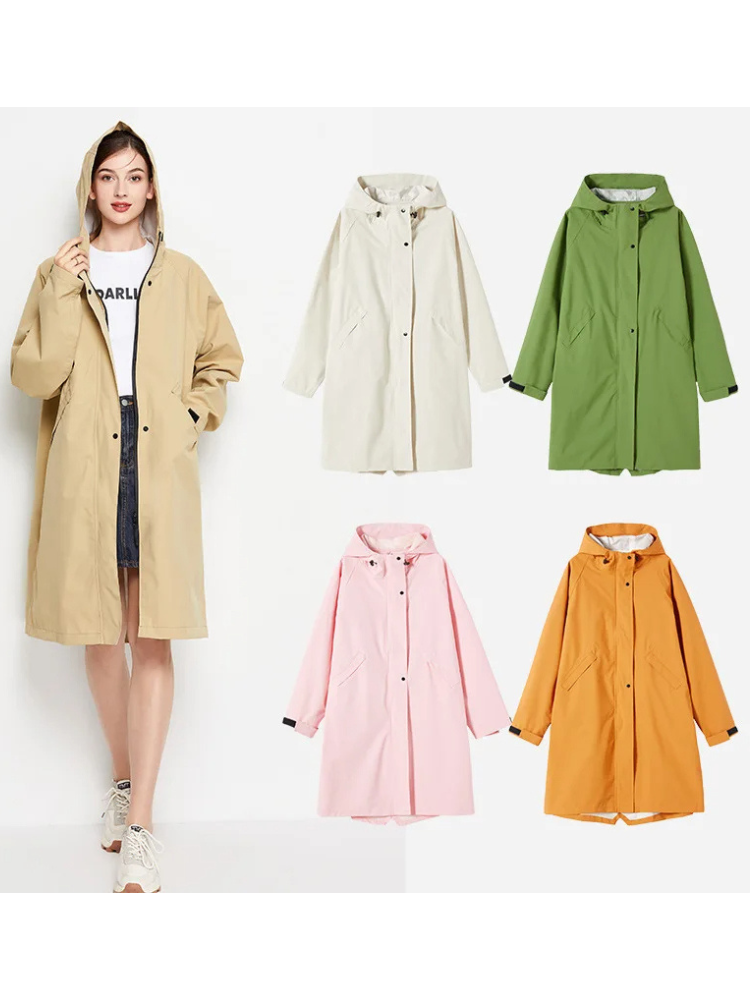 Malia Giacca Donna Imperméable – Leggera Linea-Vent con Capuche Regolabile & Tasche Pratiques