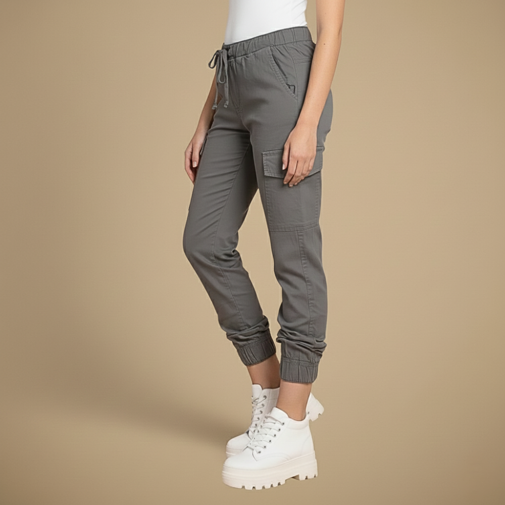 Kate Pantalone Cargo Jogging Donna – Jogger Streetwear a Vita Elastica e Tasche