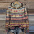 Gwen Sweat Donna – Felpa con Cappuccio Rétro Ethnique Confortevole & Style Casual