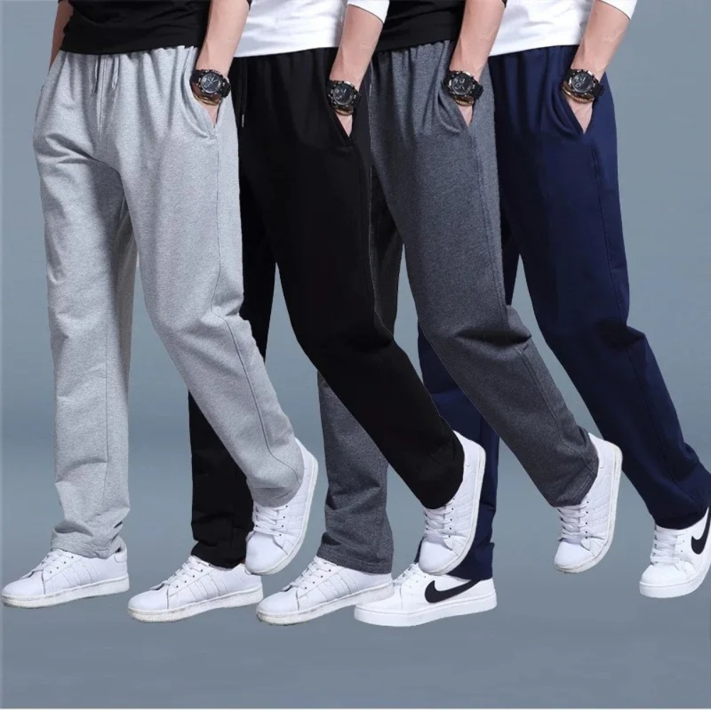 Larry Jogging Uomo – Cotone Premium con Taille Regolabile, Linea Moderne & Comfort Respirant