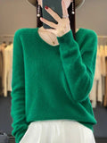 Lily Maglione Donna – Tricot Elegante in Mélange Morbido & Confortevole a Maniche Lunghe