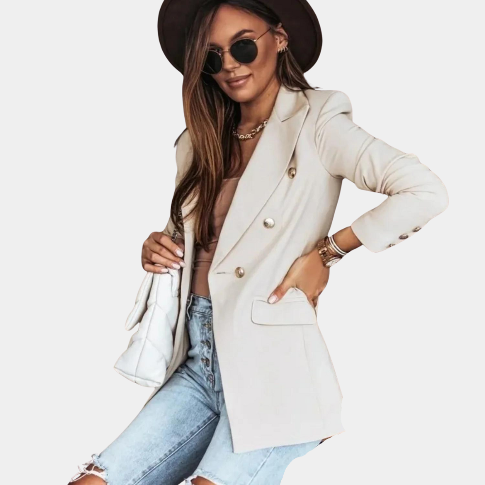 Blazer Donna indossato, vista completa