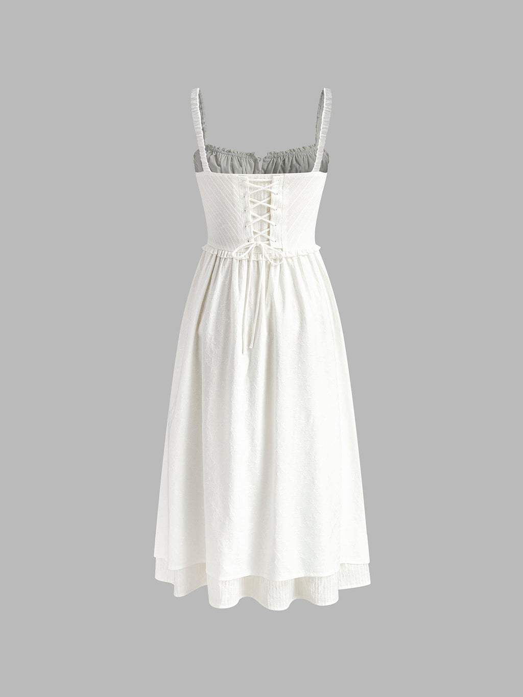 Robe Midi Donna Charlie – Elegante Abito Cami con Ourlet a Balze & Linea Élancée