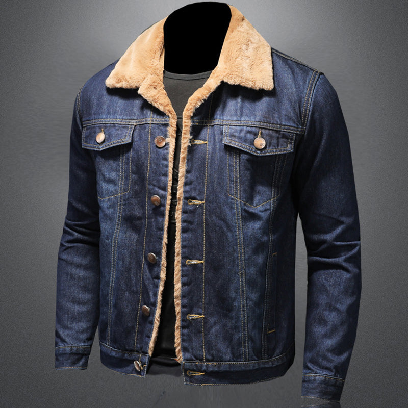 Jackson Giacca in Denim Uomo – Jeans Jacket Doublée Chaude al Style Classique e Moderne