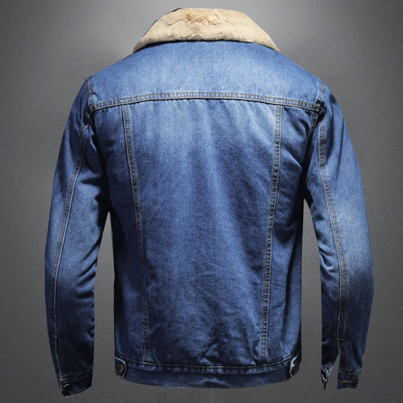 Jackson Giacca in Denim Uomo – Jeans Jacket Doublée Chaude al Style Classique e Moderne