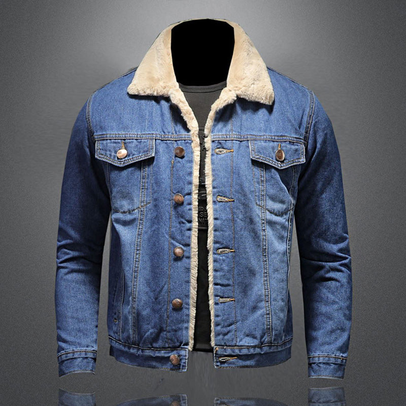 Jackson Giacca in Denim Uomo – Jeans Jacket Doublée Chaude al Style Classique e Moderne