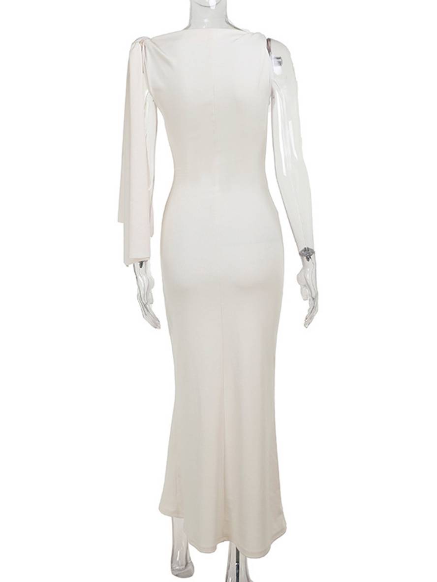 Winona Abito di Soirée Donna – Elegante Abito Longue Unilatérale Senza Maniche al Design Uni