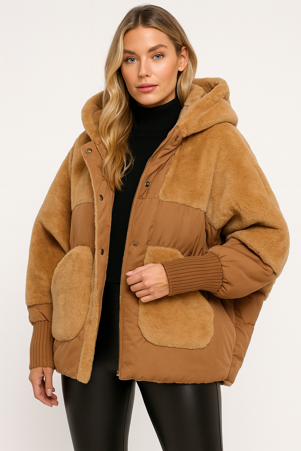 Sapphire Cappotto Inverno Donna – Giacca Chaude Unicolore con Linea Confortevole e Elegante