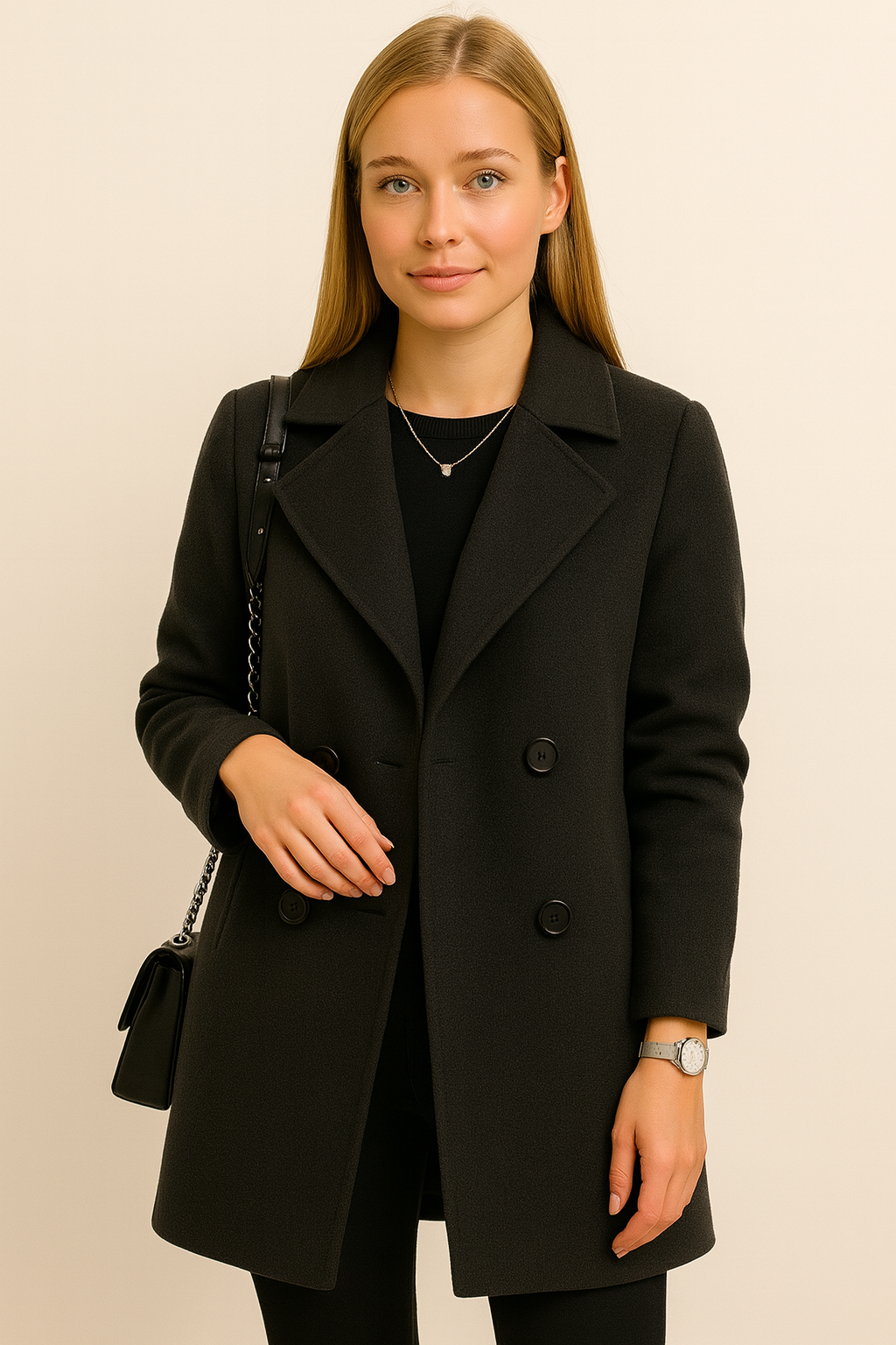 Lucia Donatelli Cappotto d’Inverno in Lana per Donna – Linea Elegante & Finition Luxueuse