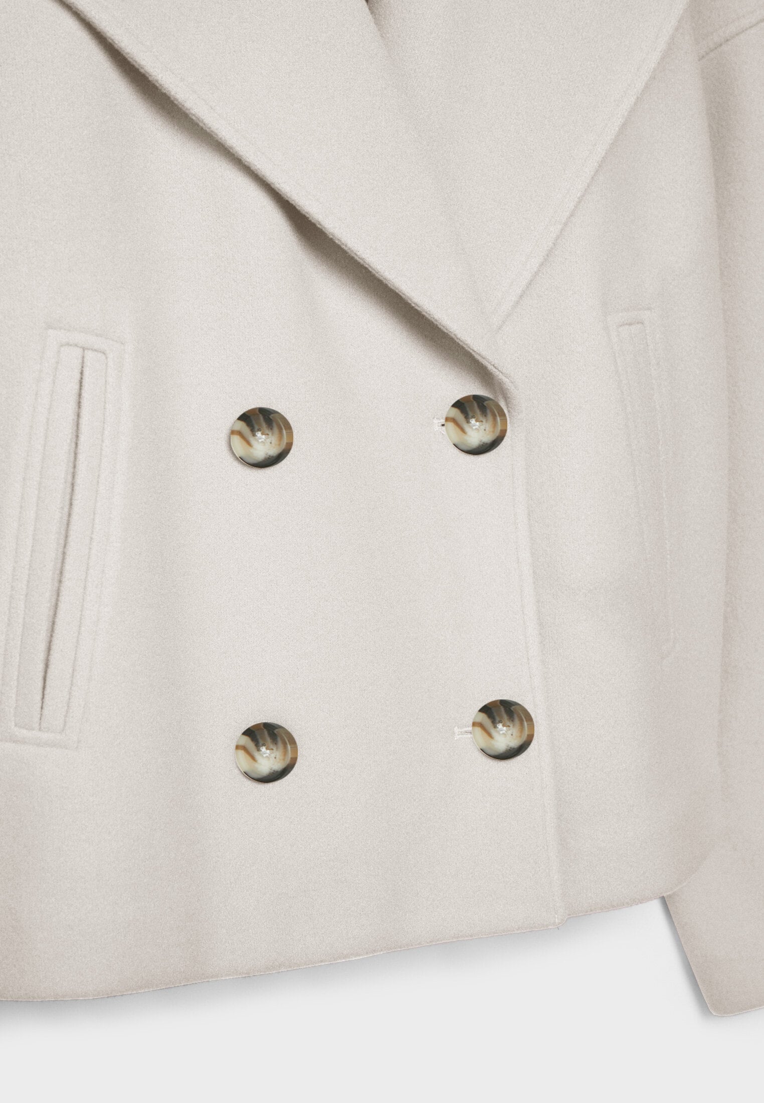 Olivia Donna Cappotto – Chic Cappotto Court Croisé a Boutons Eleganti & Style Moderne