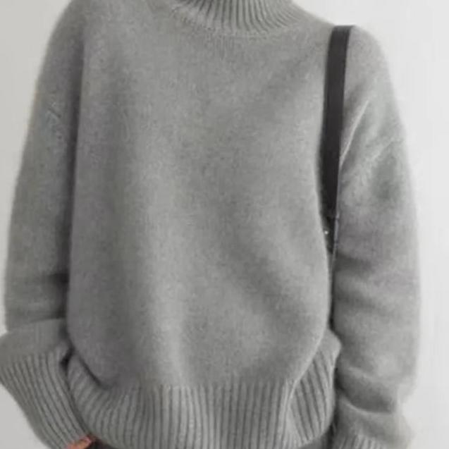 Sydney Maglione Donna Dolcevita Oversize in Cachemire – Morbido, Caldo & Elegante