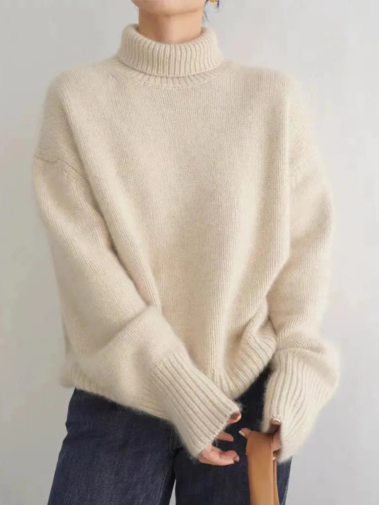 Lynn Maglione Donna – Dolcevita in Lana Morbida & Elegante per Look Chic d’Inverno