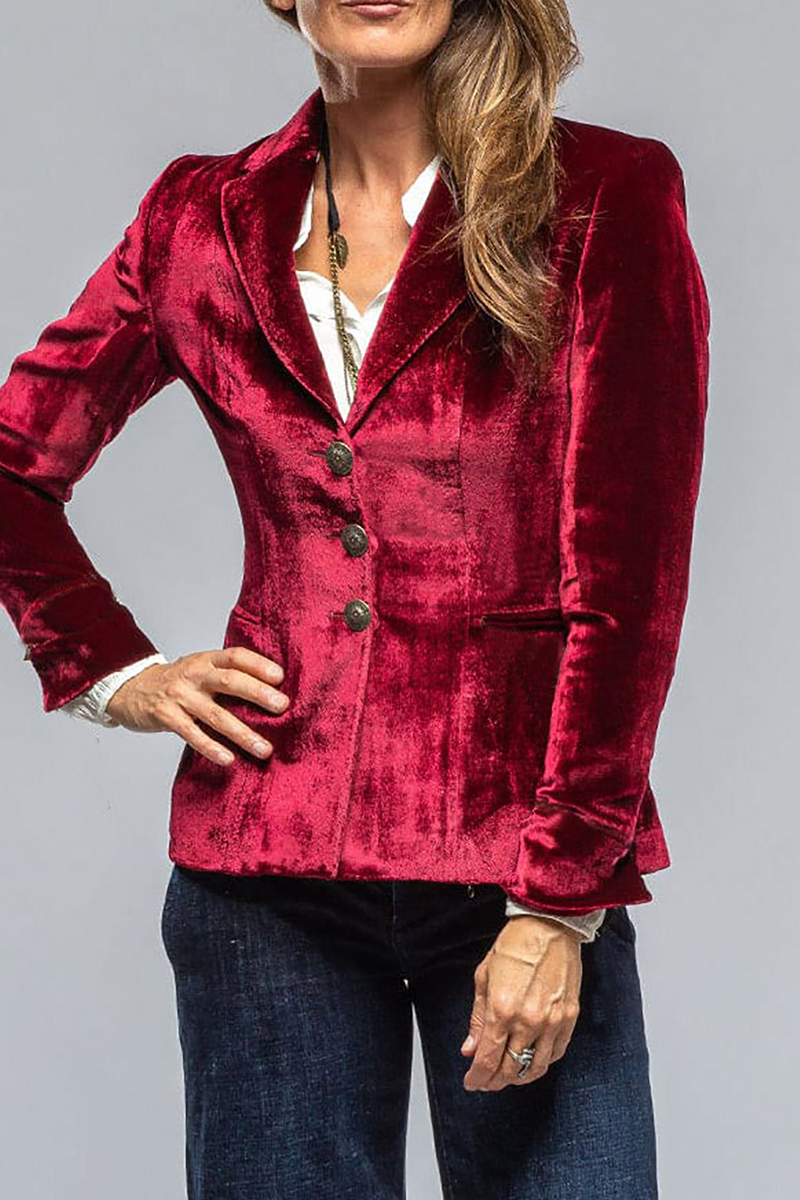 Blazer Donna in poliestere, stile retrò — vista 4