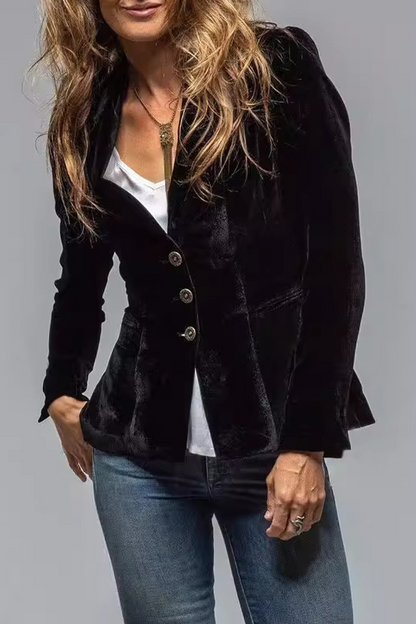 Blazer Donna in poliestere, stile retrò — vista 5