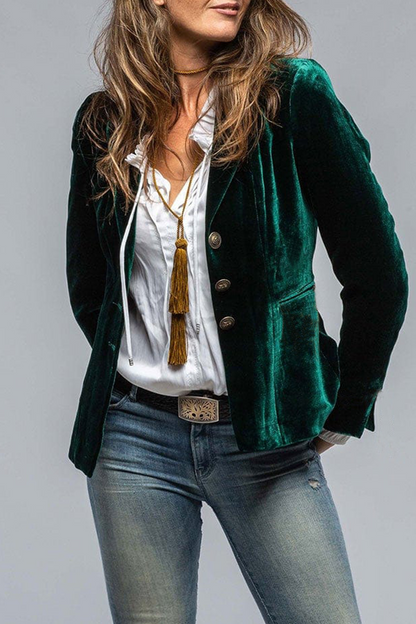 Blazer Donna in poliestere, stile retrò — vista 7