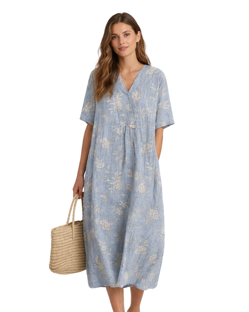 Sierra Abito Donna Cotone – Linea Fluida Elegante & Tissu Leggero Respirant