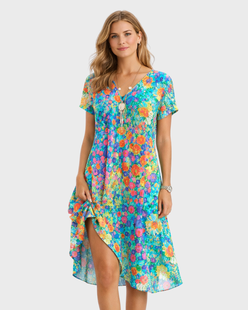 Lucy Abito Donna – Style Bohémien Chic, Linea Fluida & Tissu Leggero Estival