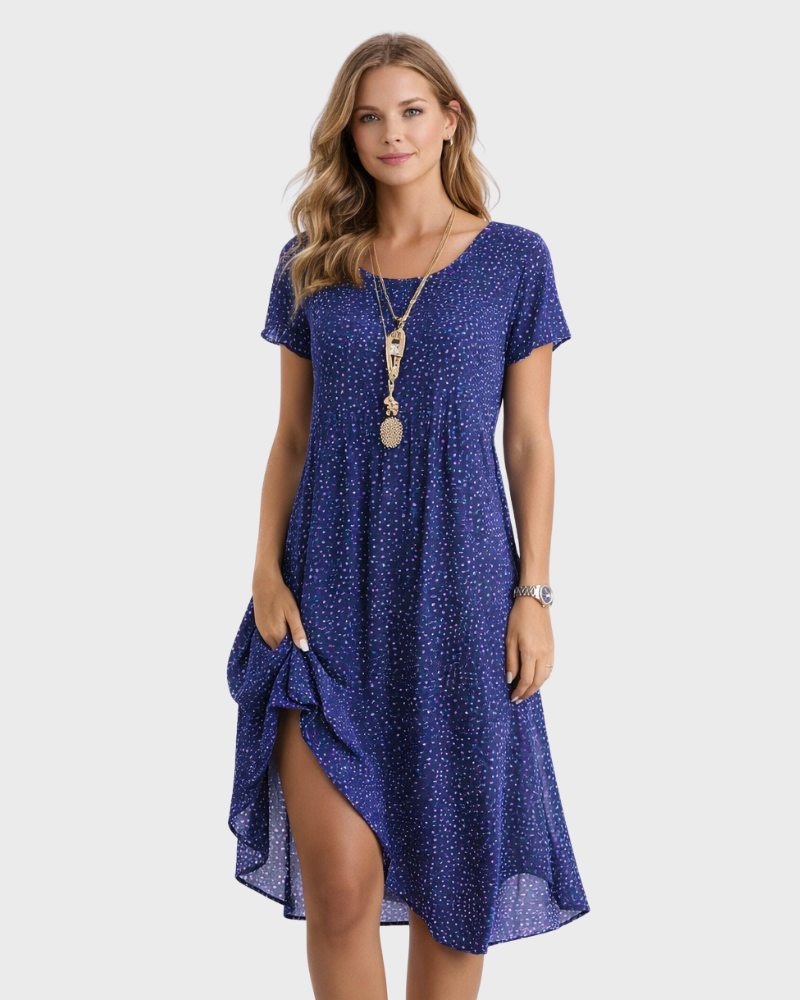 Lucy Abito Donna – Style Bohémien Chic, Linea Fluida & Tissu Leggero Estival