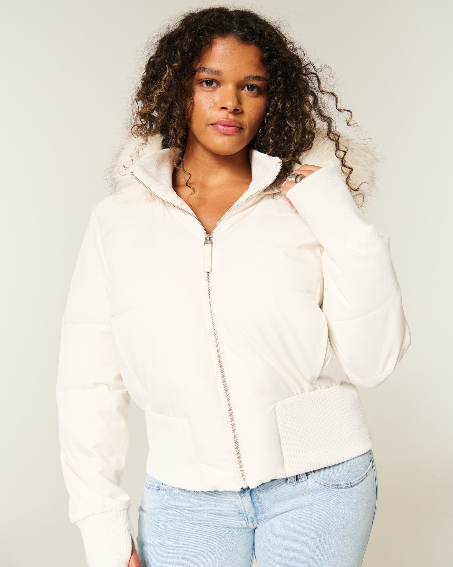 Helena Cappotto Inverno Donna – Giacca Chaude con Capuche Amovible e Col Fourrure Elegante