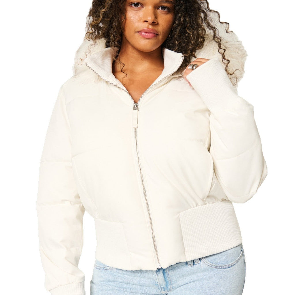 Helena Cappotto Inverno Donna – Giacca Chaude con Capuche Amovible e Col Fourrure Elegante