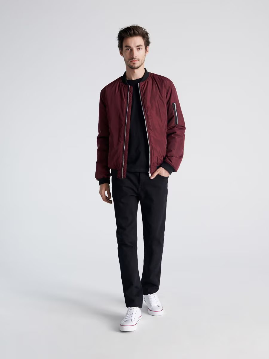 Zenio Bomber Uomo Essensio – Giacca Leggera Déperlante con Zip & Finitions Côtelées