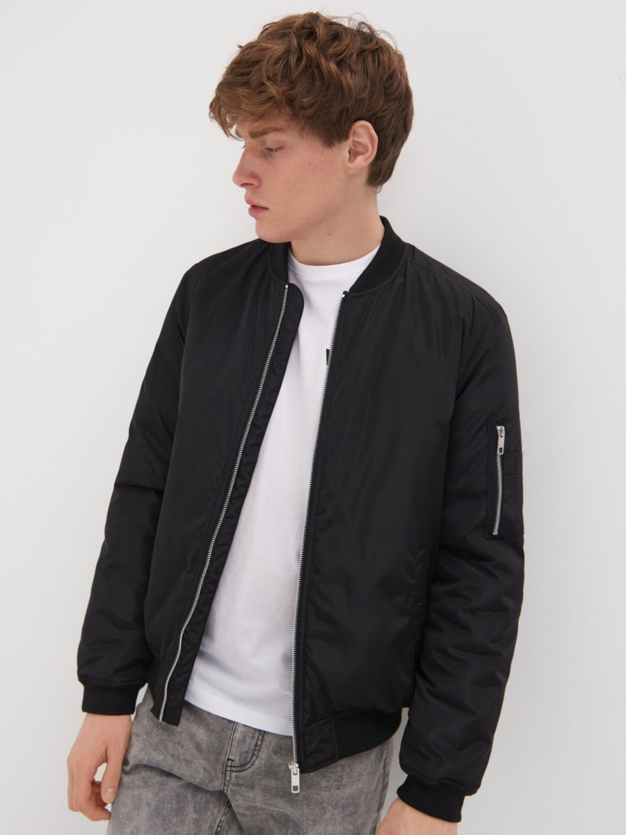 Zenio Bomber Uomo Essensio – Giacca Leggera Déperlante con Zip & Finitions Côtelées