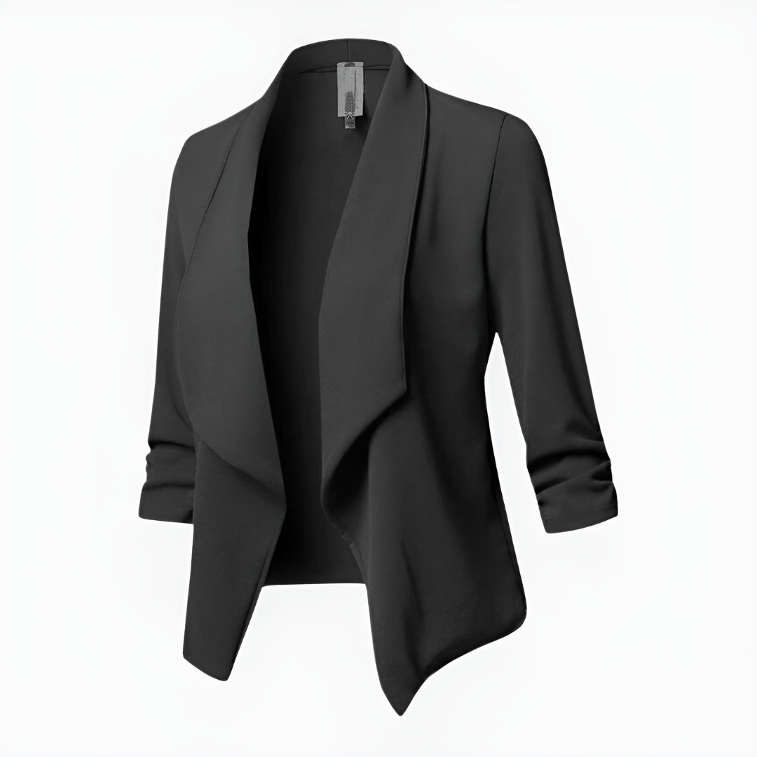 Blazer Donna in tessuto caldo, maniche lunghe — vista 5