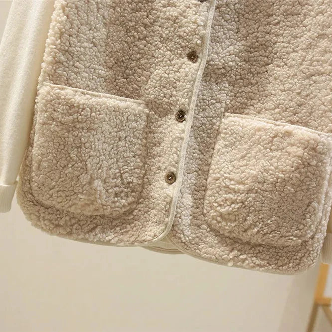 Kate Cardigan Donna Senza Maniche – Sherpa Effet Lana di Mouton Caldo, Leggero & Casual